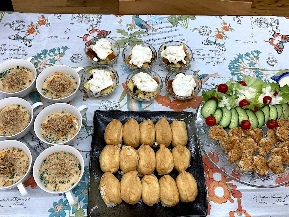 お稲荷さんand坦々そうめん|yukko87cafeさん