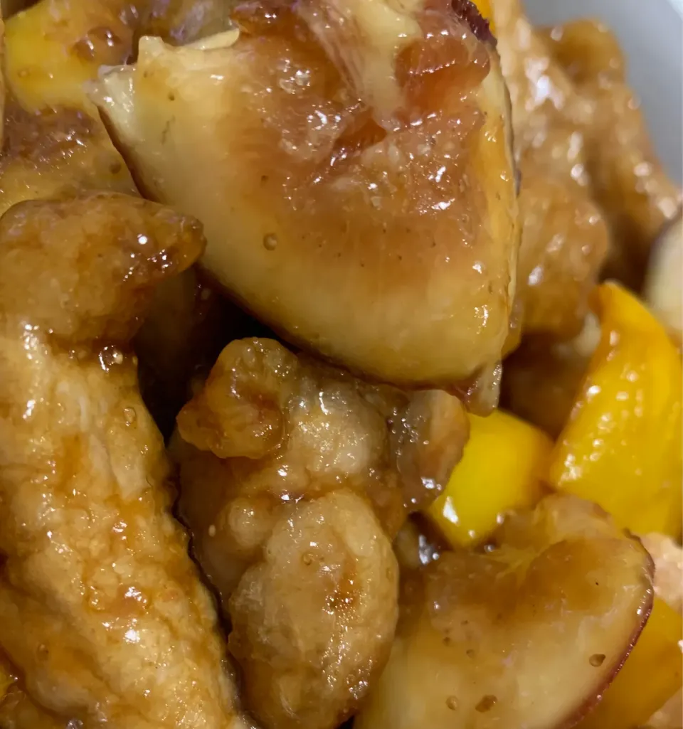 いちじくの酢豚|お家でbar!さん