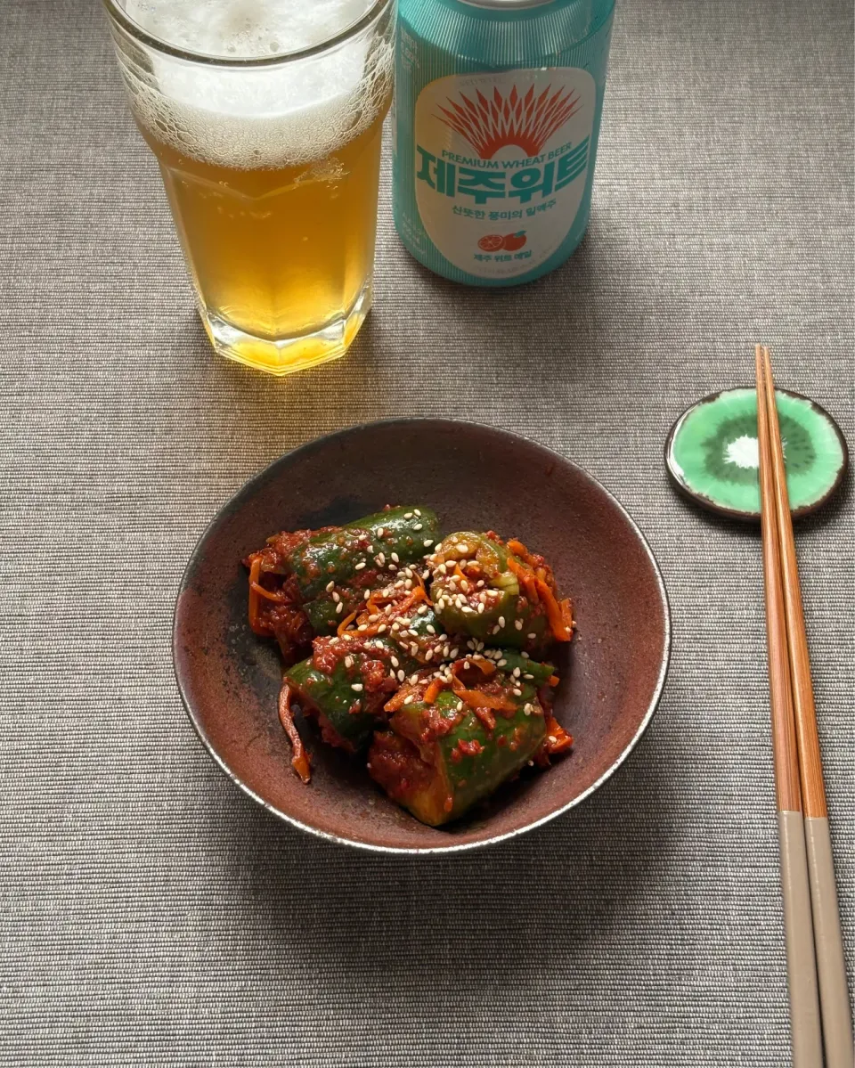 まる(丸大豆)さんの料理 オイソバギ (オイキムチ)、キムチブチムゲ|まる(丸大豆)さん