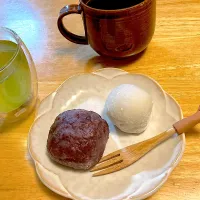 鈴懸のおはぎと栗大福🌰|さくたえさん