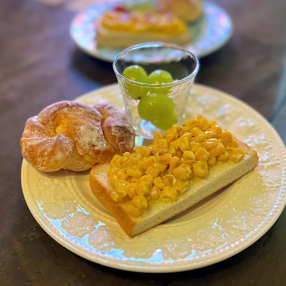 コーンマヨトースト|かっちゃん杉さん