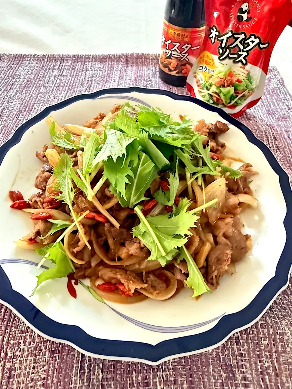 牛肉と玉ねぎのオイスターソース炒め|川端寿美香（ママンレーヌ）さん