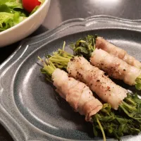 豆苗豚バラ巻き|りーさん
