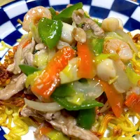 ❤️まーくん亭❤️パリパリかた焼きそば✨|kuririnさん