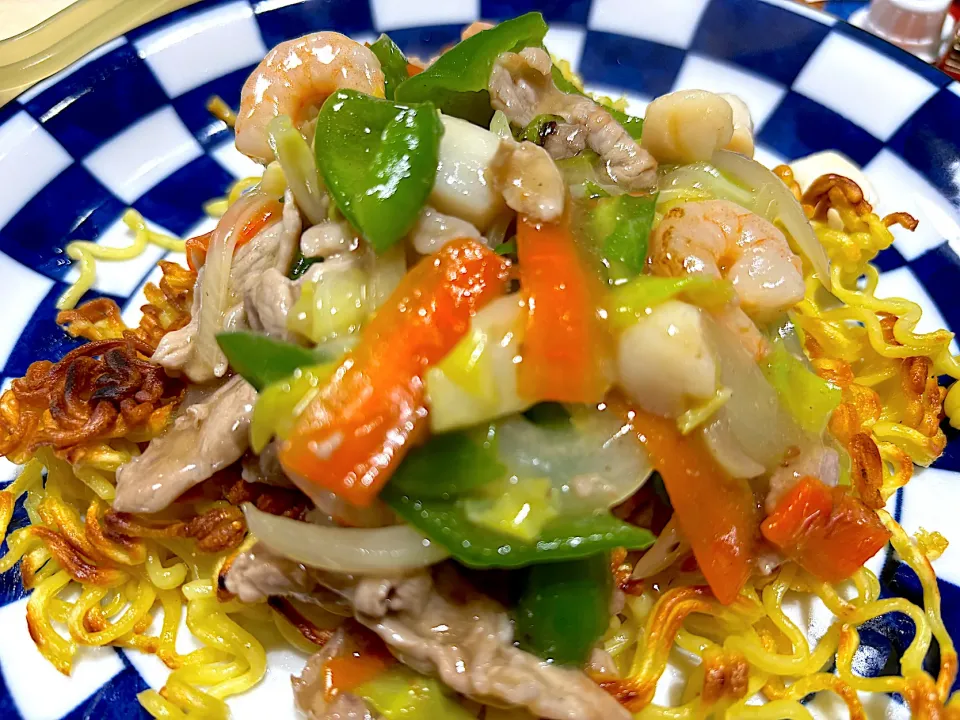 ❤️まーくん亭❤️パリパリかた焼きそば✨|kuririnさん