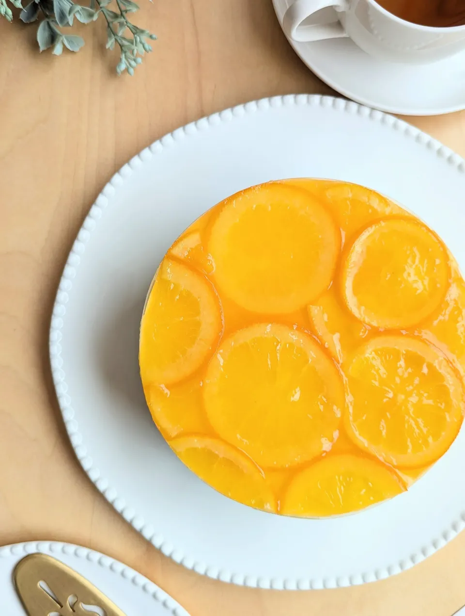 オレンジのレアチーズケーキ🍊|としちゃんさん