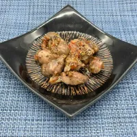 砂肝と梅干しの黒胡椒炒め|マツケンさん