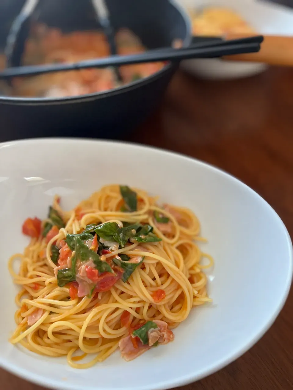 トマトバジルパスタ|さあママさん