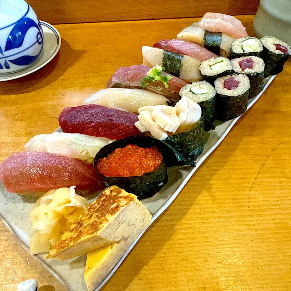 にぎり1.5人前@力鮨(月島)|塩豚骨さん