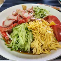 ちょっと遅くなったけど冷やし中華！！|sora🍀さん