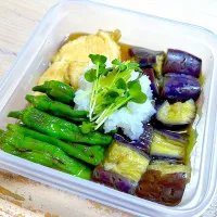 茄子と鶏胸肉のさっぱり煮浸し|keychanさん
