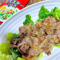 豚肉と玉ねぎのオイスターソース炒め🌟|にゃふてん⛩️さん