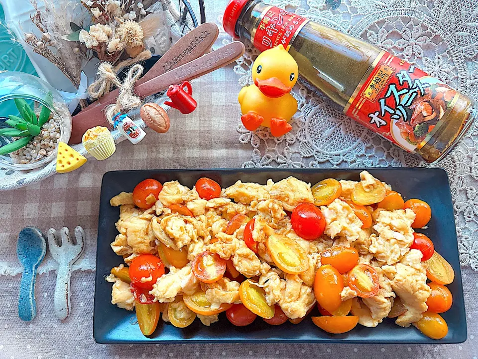 トマトと卵の中華炒め
《李錦記オイスターソース》使用|がぁがさん