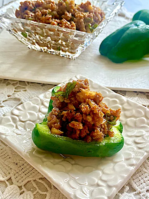 オイスターソースが決め手！ピーマンの肉乗せ|yukoさん