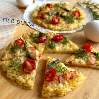ライスペーパーでライスピザ🍕