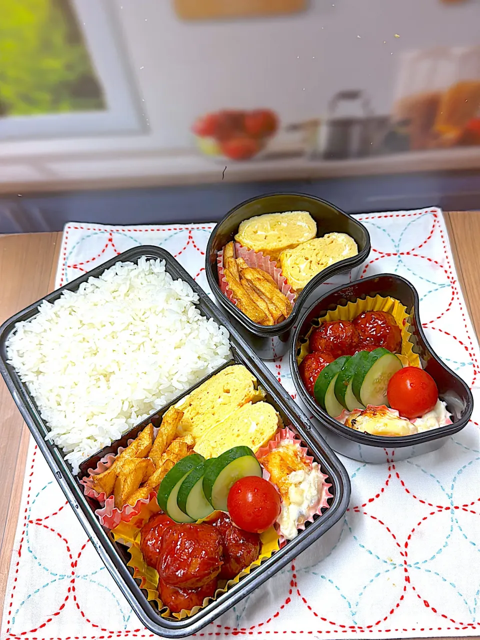 肉団子甘酢あん弁当|アッキーさん