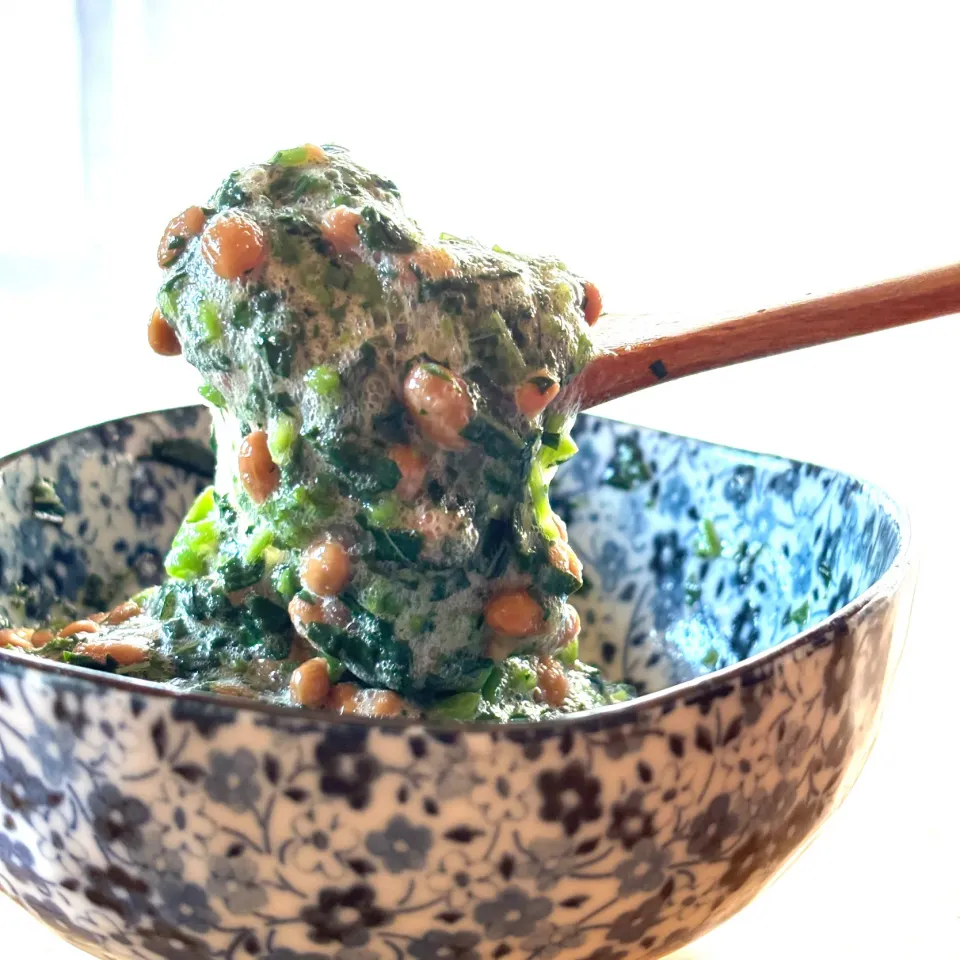 モロヘイヤ納豆の梅酢風味|かすべえ!さん