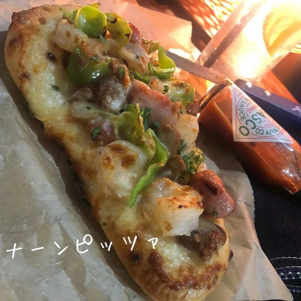アズフラ家のナンピザ　🫓🍕|アズフラさん