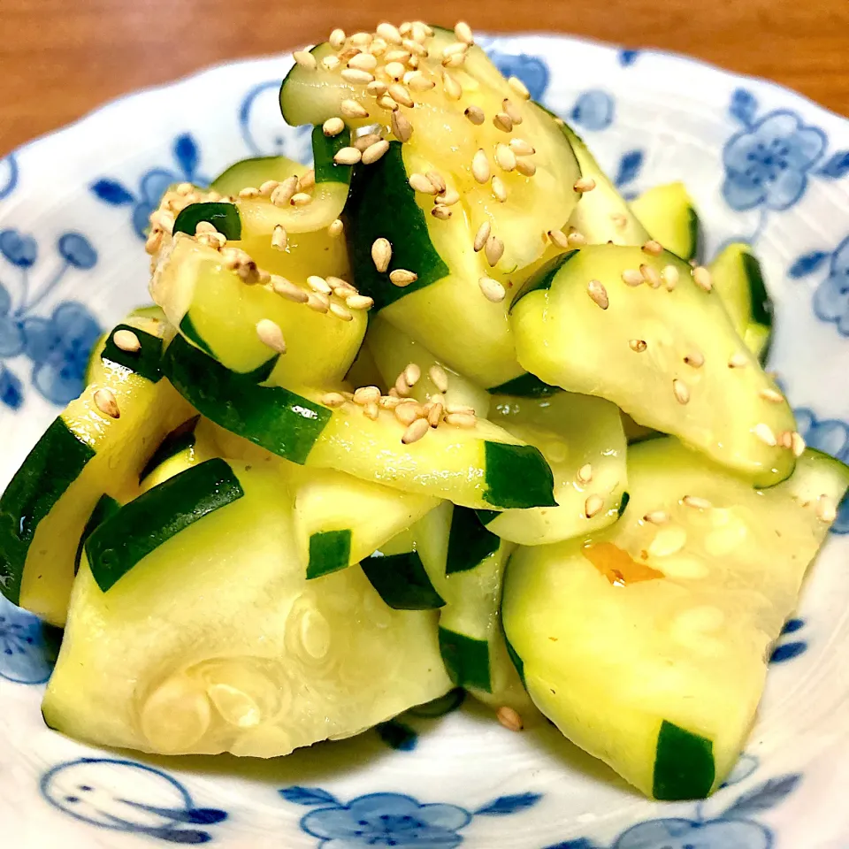 ズッキーニの梅酢和え🍀|まいりさん
