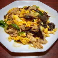 豚肉と卵とキクラゲのオイスターソース炒め|えんどぅーさん