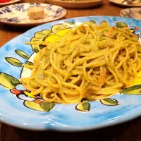 パクチーと桜海老のスパゲティ|古尾谷りかこさん