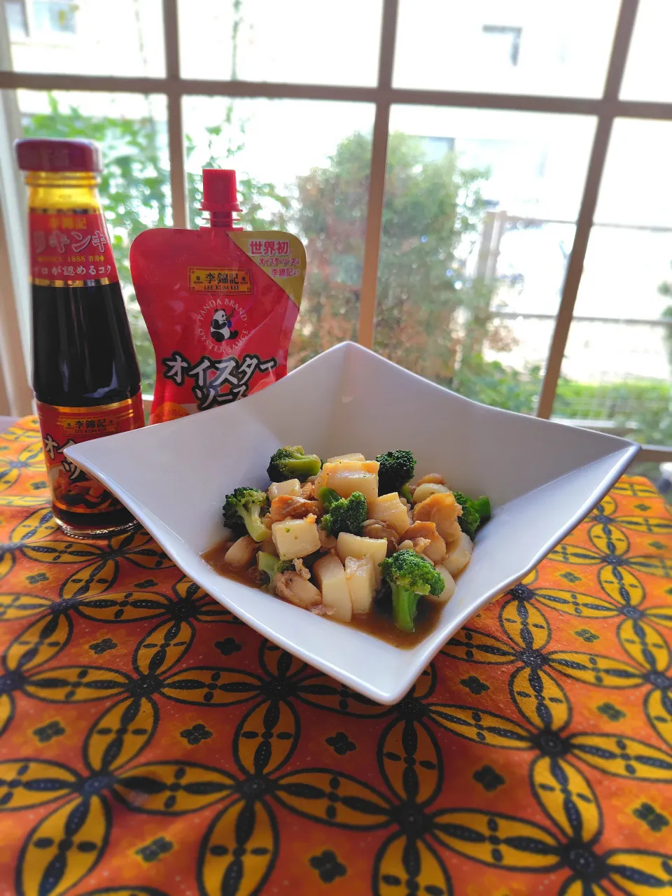 海鮮とブロッコリーのオイスターソース炒め|かよこさん