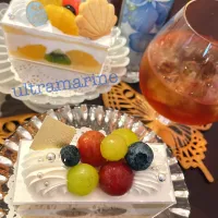 ＊かわいいグラスショートケーキ♪＊|ultramarineさん