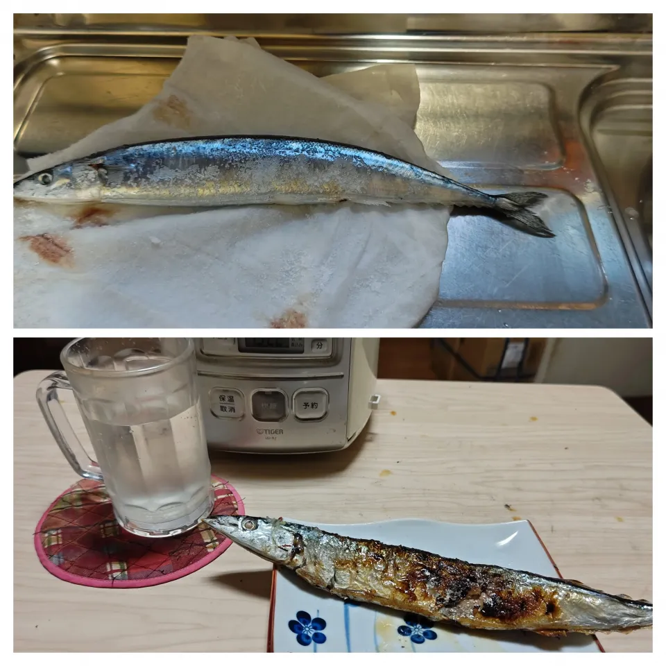 8月ですが、2025初北海道生秋刀魚を塩焼き|Tarou  Masayukiさん