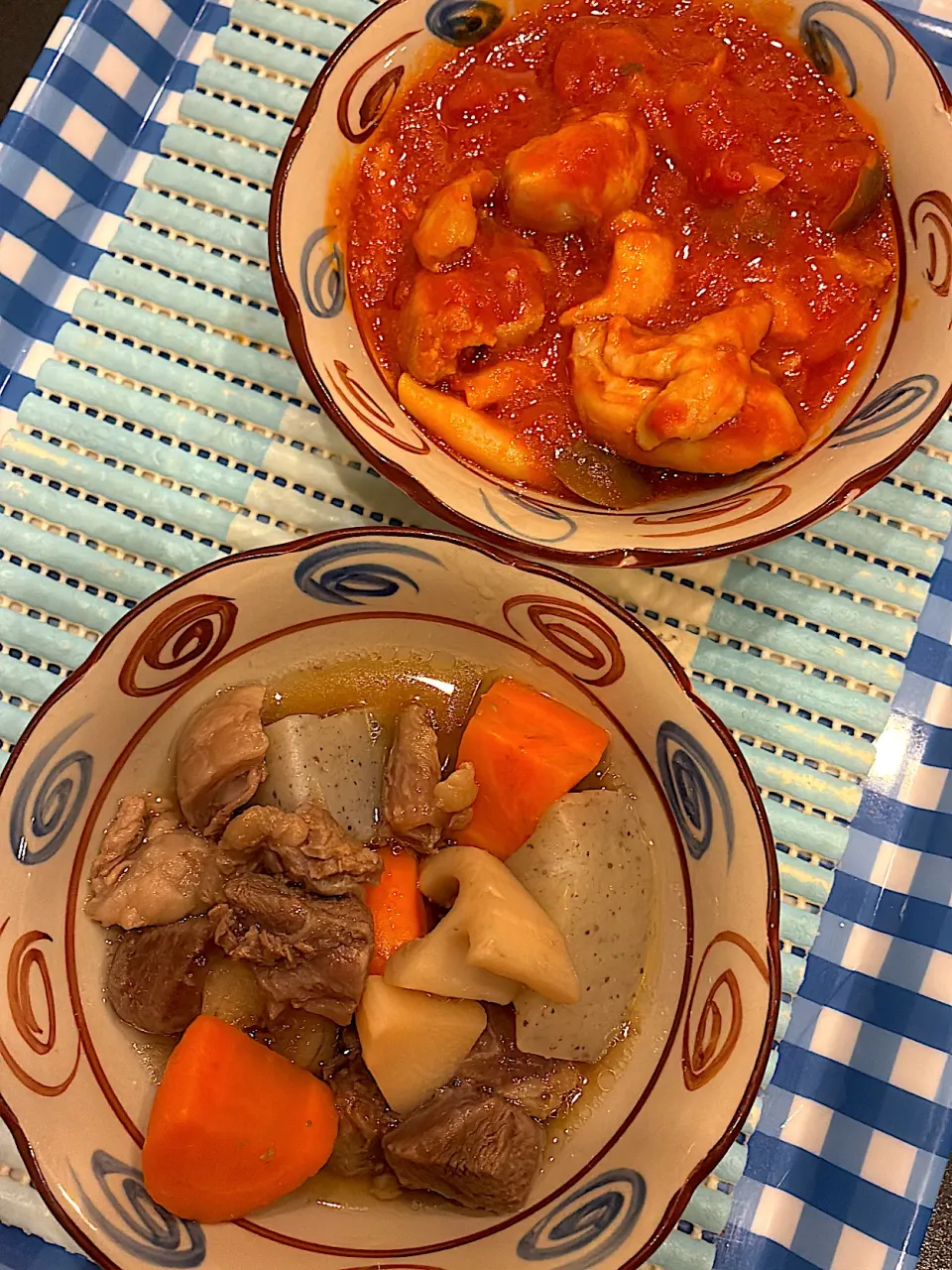 チキントマト煮&牛すじ煮込|清魔さん
