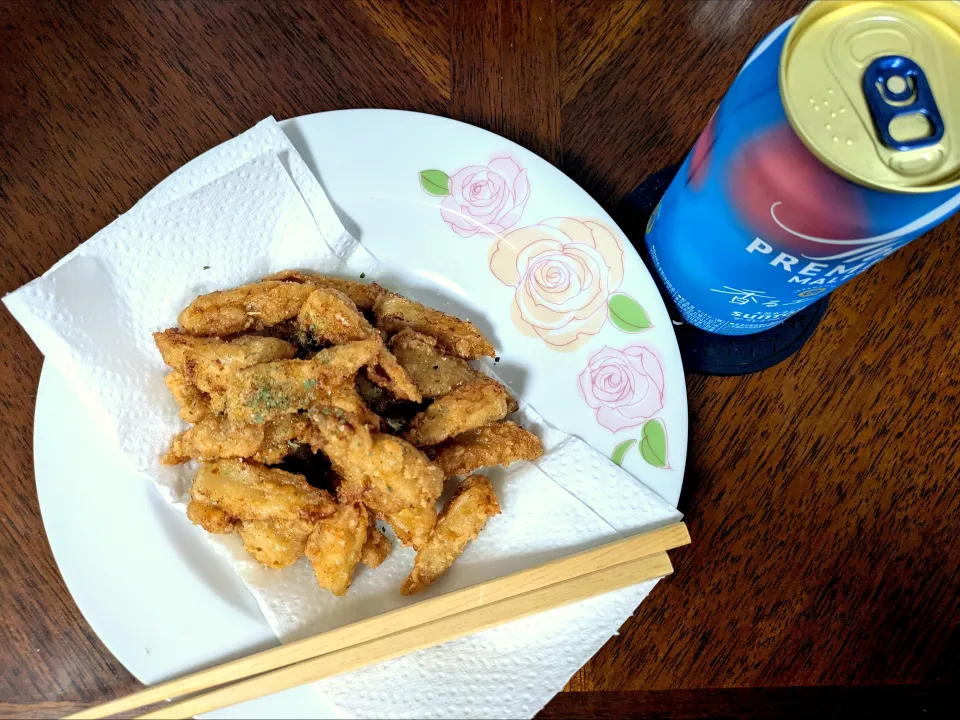 ヤゲン軟骨の唐揚げで🍺|jpsさん