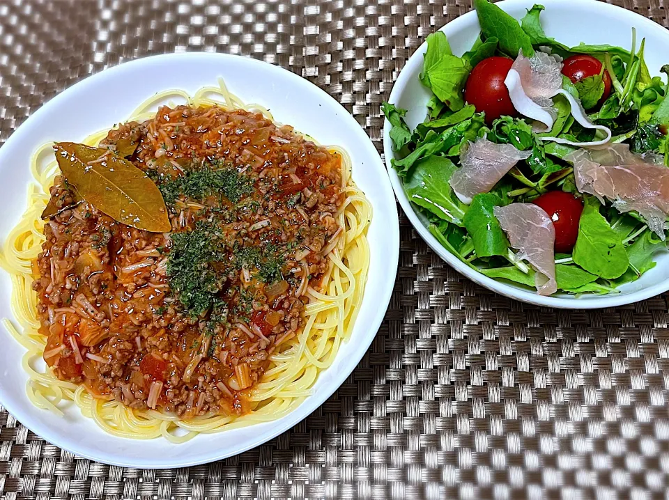 ミートソーススパゲッティ🍝|ちゃっぴ〜さん