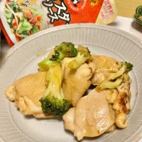 ブロッコリーチキンの照り焼き|あさかさん