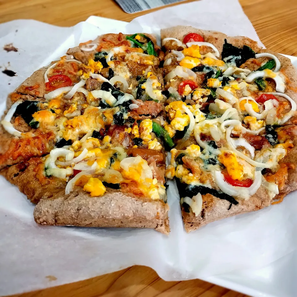 全粒粉生地の手作りピザ|マイさん