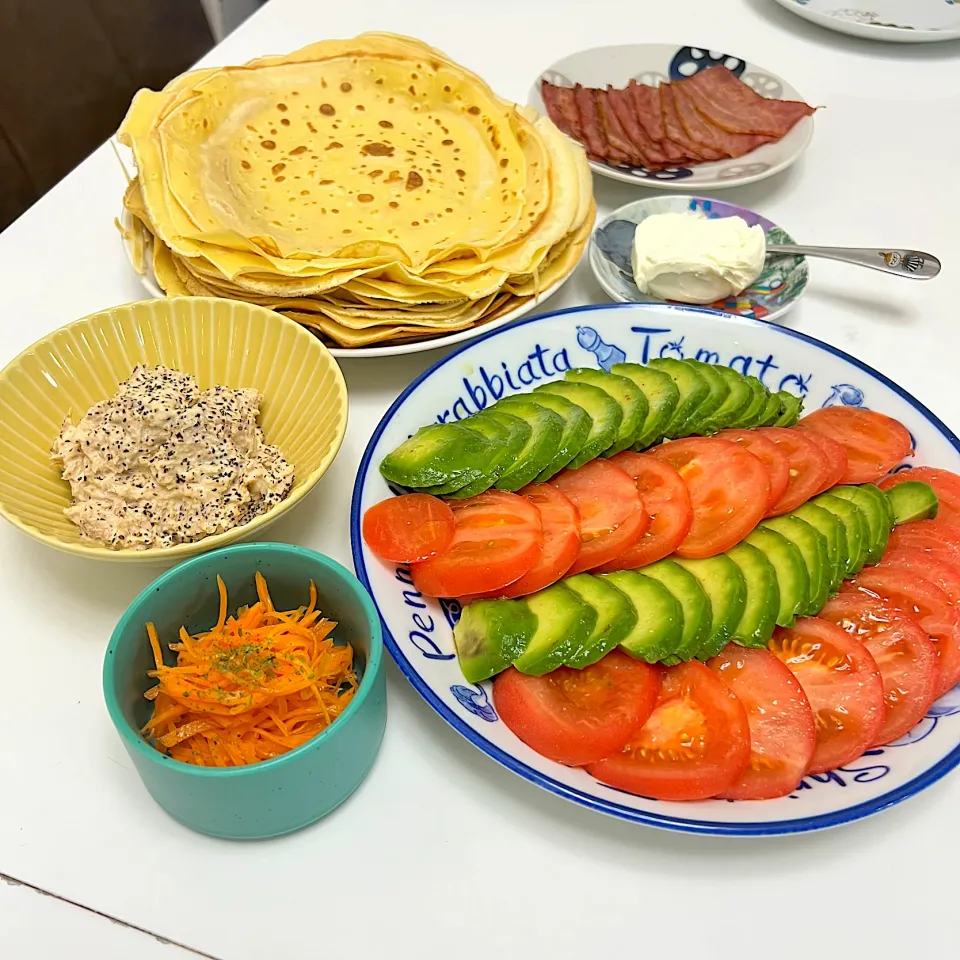 おかずクレープ🥗|たーたさん