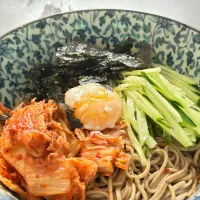 冷やしピリ辛そば(冷麺風)|からあげさん