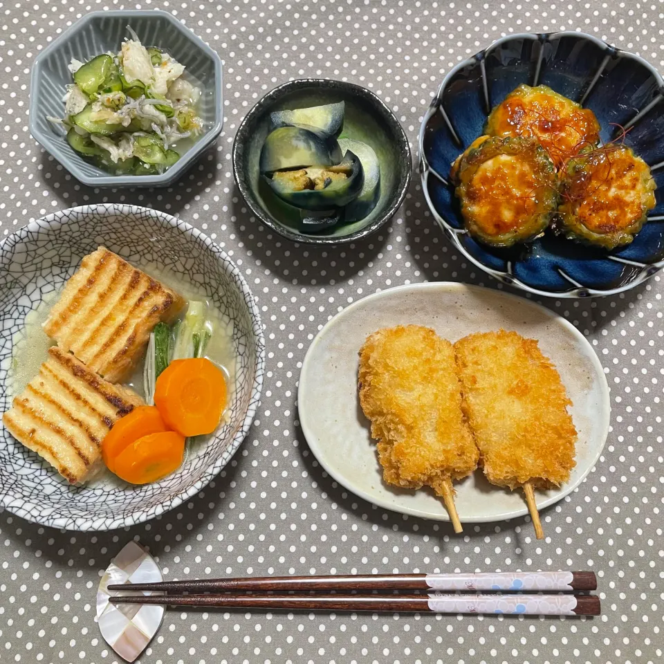 ゴーヤの肉詰め|ゆさんさん