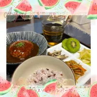 デミグラスソースハンバーグ|いのっちさん