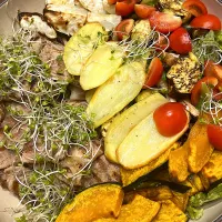 豚肉と野菜のグリル　バルサミコソース|pranzoさん