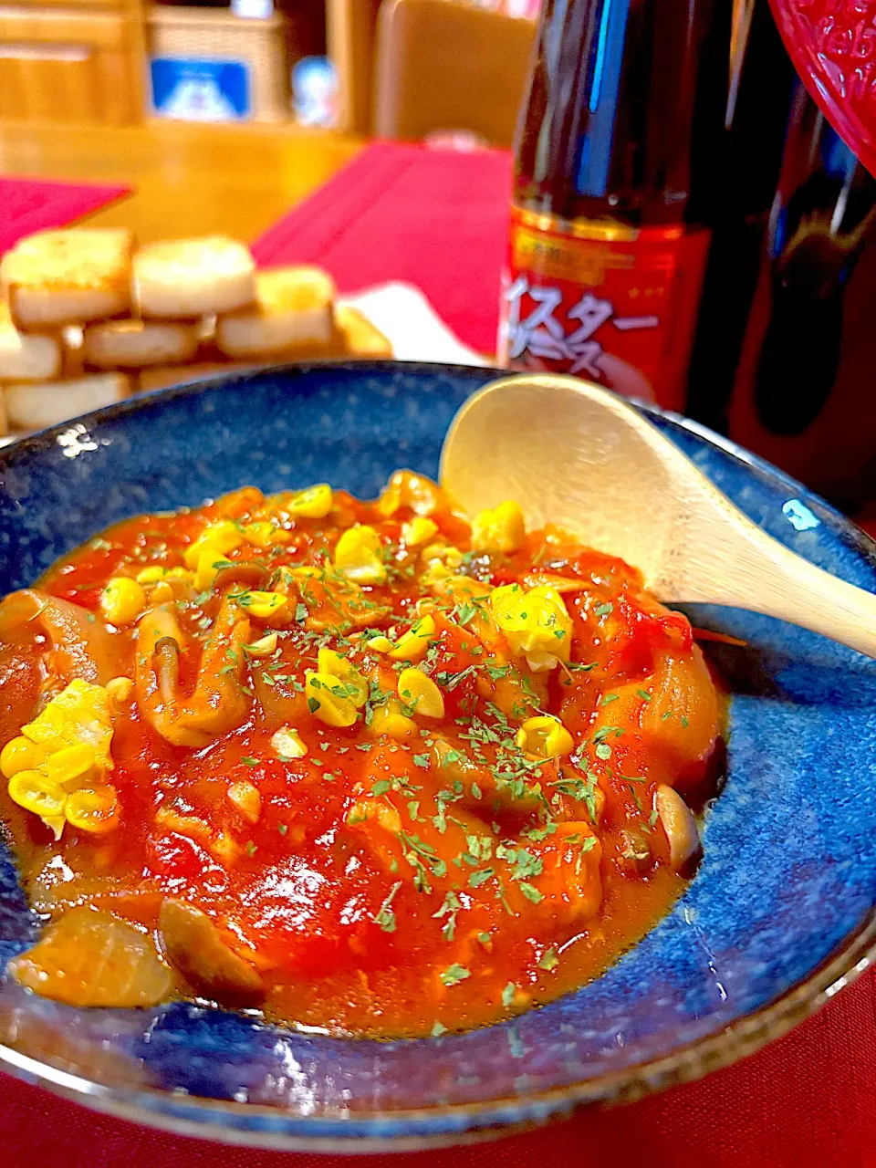 チキントマト煮🍅|おかちさん