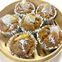 黒糖バナナ蒸しケーキ|みほままこさん