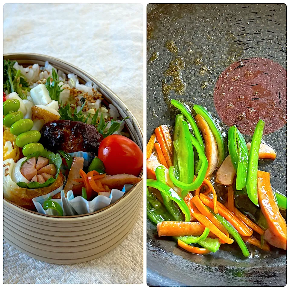 ウインナーで青椒肉絲夫婦|かっちゃん杉さん