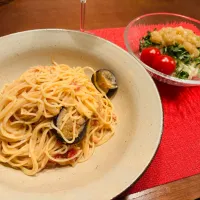 ナスと海老のクリームパスタ|nicoさん