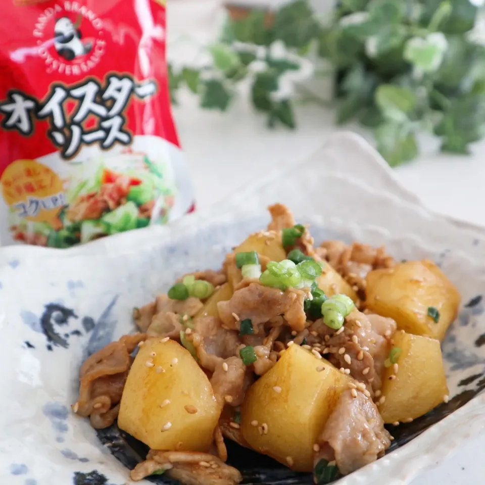 豚肉とじゃが芋のオイスターソース炒め|naotanさん