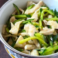 鶏皮ときゅうりのにんにく和え|ぱんだのままんさん