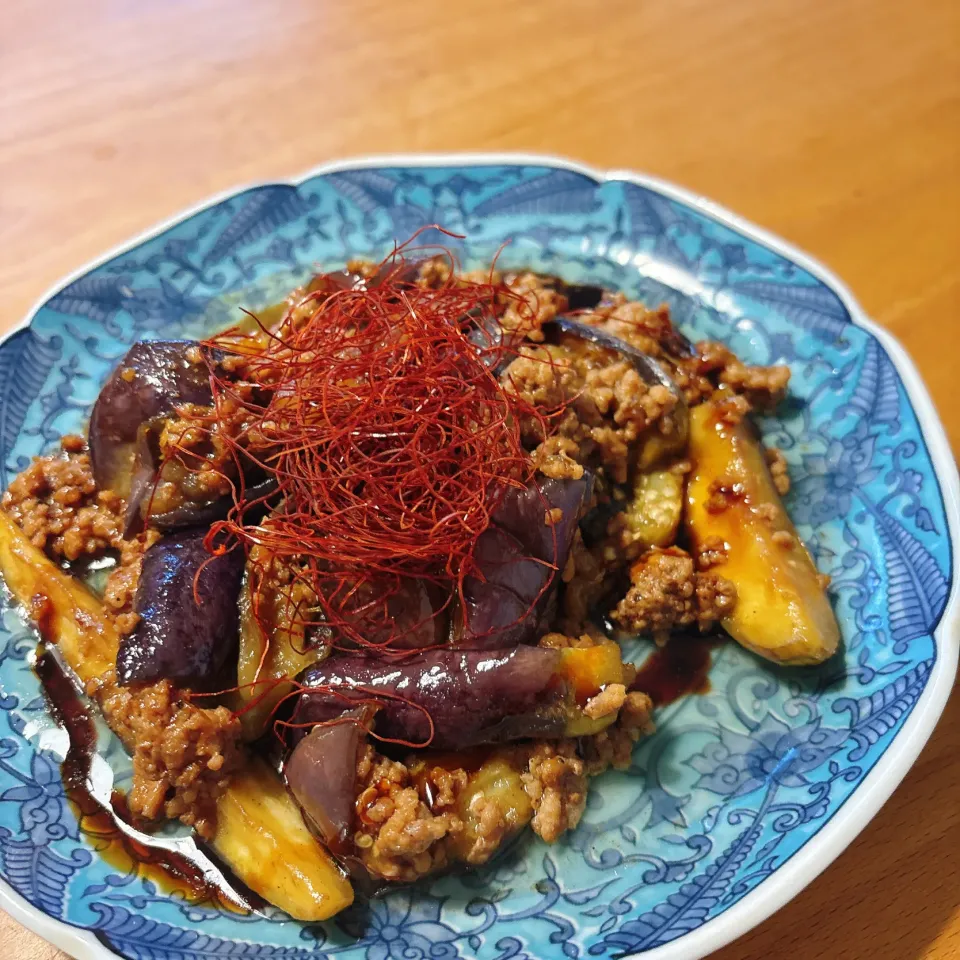 茄子と豚ひき肉のオイスターソース炒め|角康広さん