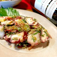 たこのわさびオリーブオイル和え🐙
