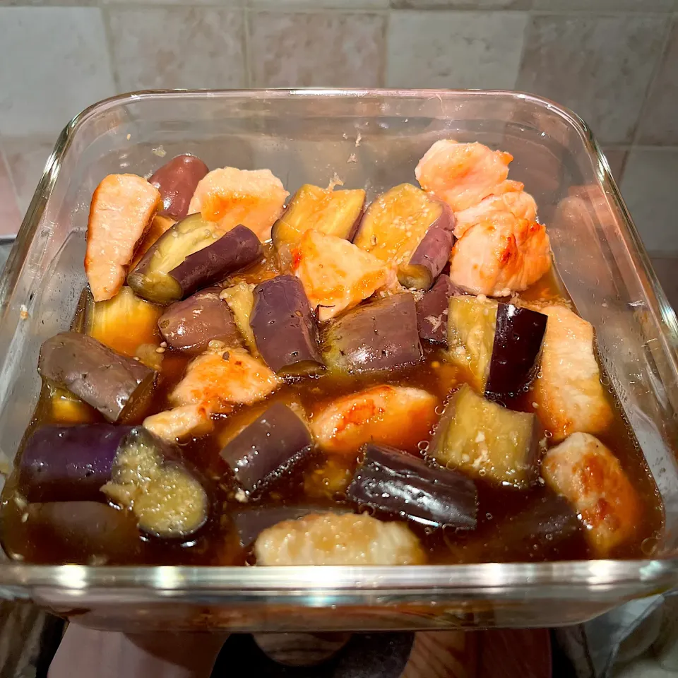 鶏ナスおろし|ほのみさん