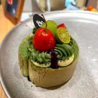 Matcha berry cream roll|skyblueさん