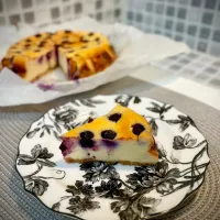 ブルーベリーのチーズケーキ|白のパンダさん