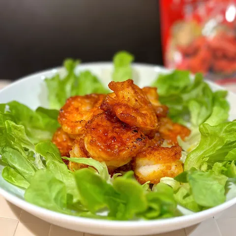 「ヤンニョムチキンの素」を使ってみたSnapdishの料理・レシピ写真:ヤンニョムチキンの素でヤンニョムシュリンプ🦐